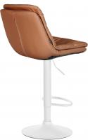 Barhocker Laurel Kunstleder weiß hellbraun Barhocker Laurel Kunstleder weiß hellbraun