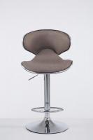 Barhocker Las Vegas V2 Stoff chrom taupe Barhocker Las Vegas V2 Stoff chrom taupe