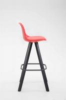 Barhocker Franklin Kunstleder Square Schwarz (eiche) rot Barhocker Franklin Kunstleder Square Schwarz (eiche) rot