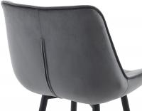 2er Set Barhocker Dartford Samt dunkelgrau 2er Set Barhocker Dartford Samt dunkelgrau