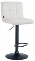 Barhocker Peru Samt schwarz creme Barhocker Peru Samt schwarz creme