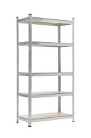 Lagerregal 90x40x180 cm silber Lagerregal 90x40x180 cm silber
