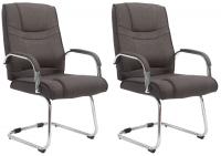 2er Set Stühle Attila Stoff dunkelgrau 2er Set Stühle Attila Stoff dunkelgrau