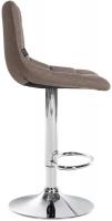 2er Set Barhocker Jerry Stoff chrom taupe 2er Set Barhocker Jerry Stoff chrom taupe