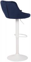 Barhocker Lazio Samt weiß blau Barhocker Lazio Samt weiß blau