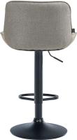 2er Set Barhocker Vonore Stoff schwarz taupe 2er Set Barhocker Vonore Stoff schwarz taupe