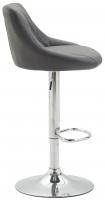 2er Set Barhocker Lazio Kunstleder grau 