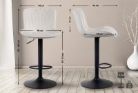 Barhocker Linus Samt creme Barhocker Linus Samt creme