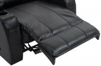 Sessel Hepler mit Massagefunktion Kunstleder schwarz 