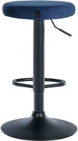 2er Set Barhocker Ponte Samt schwarz blau 