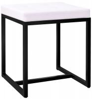 Sitzhocker Barci B Kunstleder  weiß 
