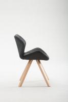 Besucherstuhl Tyler Kunstleder Natura Square schwarz Besucherstuhl Tyler Kunstleder Natura Square schwarz