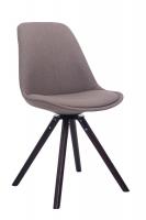 Besucherstuhl Troyes Stoff Rund walnuss (eiche) taupe Besucherstuhl Troyes Stoff Rund walnuss (eiche) taupe