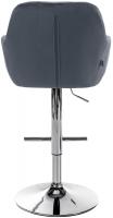 Barhocker Natoma Samt chrom dunkelgrau Barhocker Natoma Samt chrom dunkelgrau