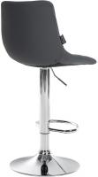 2er Set Barhocker Jerry Kunstleder chrom grau 2er Set Barhocker Jerry Kunstleder chrom grau