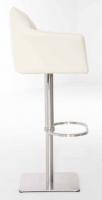 2er Set Barhocker Damaso Kunstleder edelstahl creme 2er Set Barhocker Damaso Kunstleder edelstahl creme