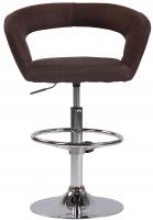 Barhocker Jaen Stoff braun 