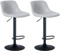 2er Set Barhocker Loft Kunstleder grau 2er Set Barhocker Loft Kunstleder grau