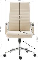 Bürostuhl Kolumbus Stoff creme Bürostuhl Kolumbus Stoff creme