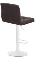 2er Set Barhocker Calma Stoff weiß braun 2er Set Barhocker Calma Stoff weiß braun