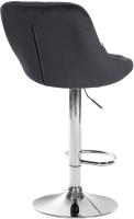 2er Set Barhocker Lazio Samt chrom dunkelgrau 2er Set Barhocker Lazio Samt chrom dunkelgrau