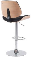 Barhocker Clawson Stoff chrom natura/schwarz Barhocker Clawson Stoff chrom natura/schwarz