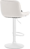 2er Set Barhocker Vonore Samt weiß creme 2er Set Barhocker Vonore Samt weiß creme