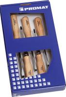 Schraubendrehersatz 5-tlg.Schlitz/PH Holzgr.Rundkl.m.6-Kant-Ansatz PROMAT Schraubendrehersatz 5-tlg.Schlitz/PH Holzgr.Rundkl.m.6-Kant-Ansatz PROMAT