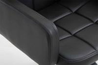 Arbeitshocker Los Angeles Kunstleder schwarz 