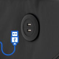 Sessel Andover Echtleder schwarz 