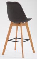 2er Set Barhocker Metz Stoff natura dunkelgrau 