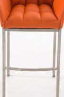 Barhocker Damaso E mit 4-Fuß Gestell orange Barhocker Damaso E mit 4-Fuß Gestell orange