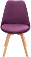 4er Set Stuhl Linares Samt lila 4er Set Stuhl Linares Samt lila
