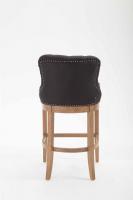 Barhocker Lakewood Stoff, Antik-hell schwarz 