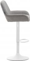 Barhocker Braga Stoff weiß grau Barhocker Braga Stoff weiß grau