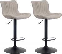 2er Set Barhocker Linus Stoff taupe 2er Set Barhocker Linus Stoff taupe