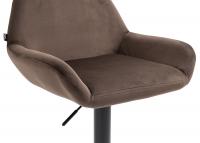 2er Set Barhocker Braga Samt schwarz braun 2er Set Barhocker Braga Samt schwarz braun