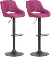 2er Set Barhocker Milet Stoff B lila 2er Set Barhocker Milet Stoff B lila