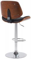 Barhocker Clawson Kunstleder chrom walnuss/schwarz Barhocker Clawson Kunstleder chrom walnuss/schwarz