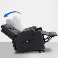 Sessel Andover Echtleder schwarz 