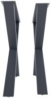 2x Tischbeine Swift L grau 