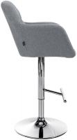 Barhocker Natoma Stoff chrom grau Barhocker Natoma Stoff chrom grau