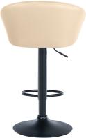 Barhocker Davie Kunstleder schwarz creme Barhocker Davie Kunstleder schwarz creme
