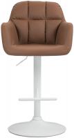 Barhocker Natoma Kunstleder weiß hellbraun Barhocker Natoma Kunstleder weiß hellbraun