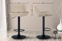 2er Set Barhocker Minosa Kunstleder creme 2er Set Barhocker Minosa Kunstleder creme