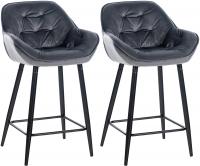 2er Set Barhocker Gibson 76 Samt dunkelgrau 2er Set Barhocker Gibson 76 Samt dunkelgrau