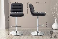 Barhocker Damar Stoff chrom schwarz Barhocker Damar Stoff chrom schwarz