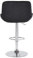 2er Set Barhocker Solon Chrom Samt schwarz 2er Set Barhocker Solon Chrom Samt schwarz