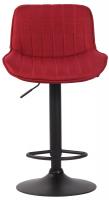 Barhocker Lentini Stoff schwarz rot Barhocker Lentini Stoff schwarz rot