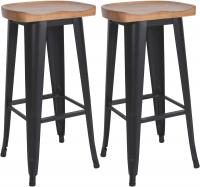 2er Set Barhocker Clara schwarz 2er Set Barhocker Clara schwarz
